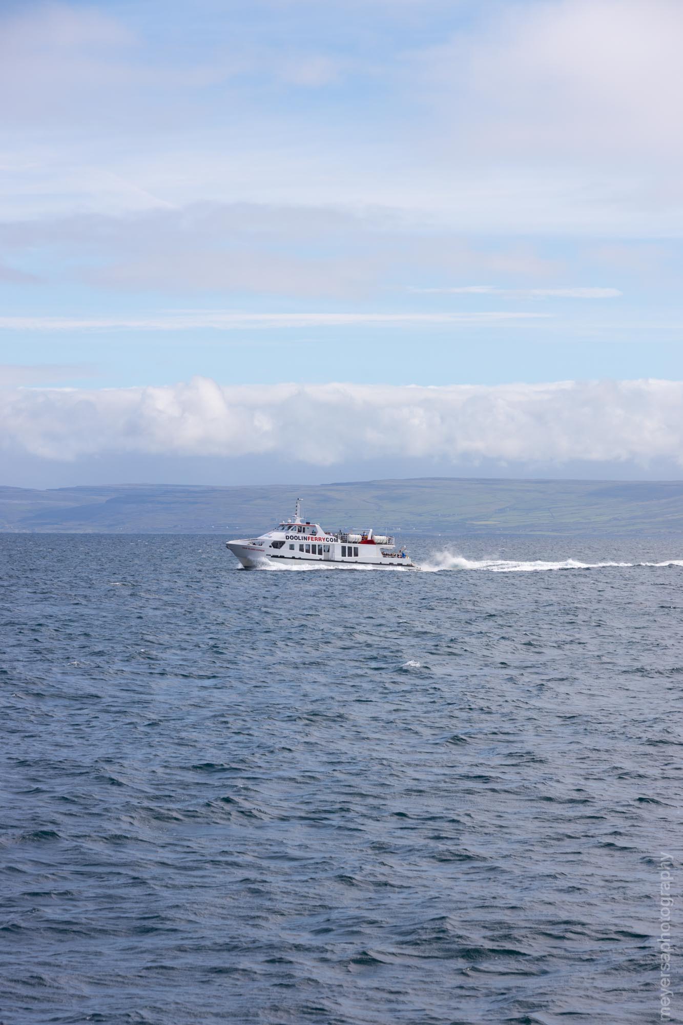 The boat we road to Inisheer and viewed the cliffs from