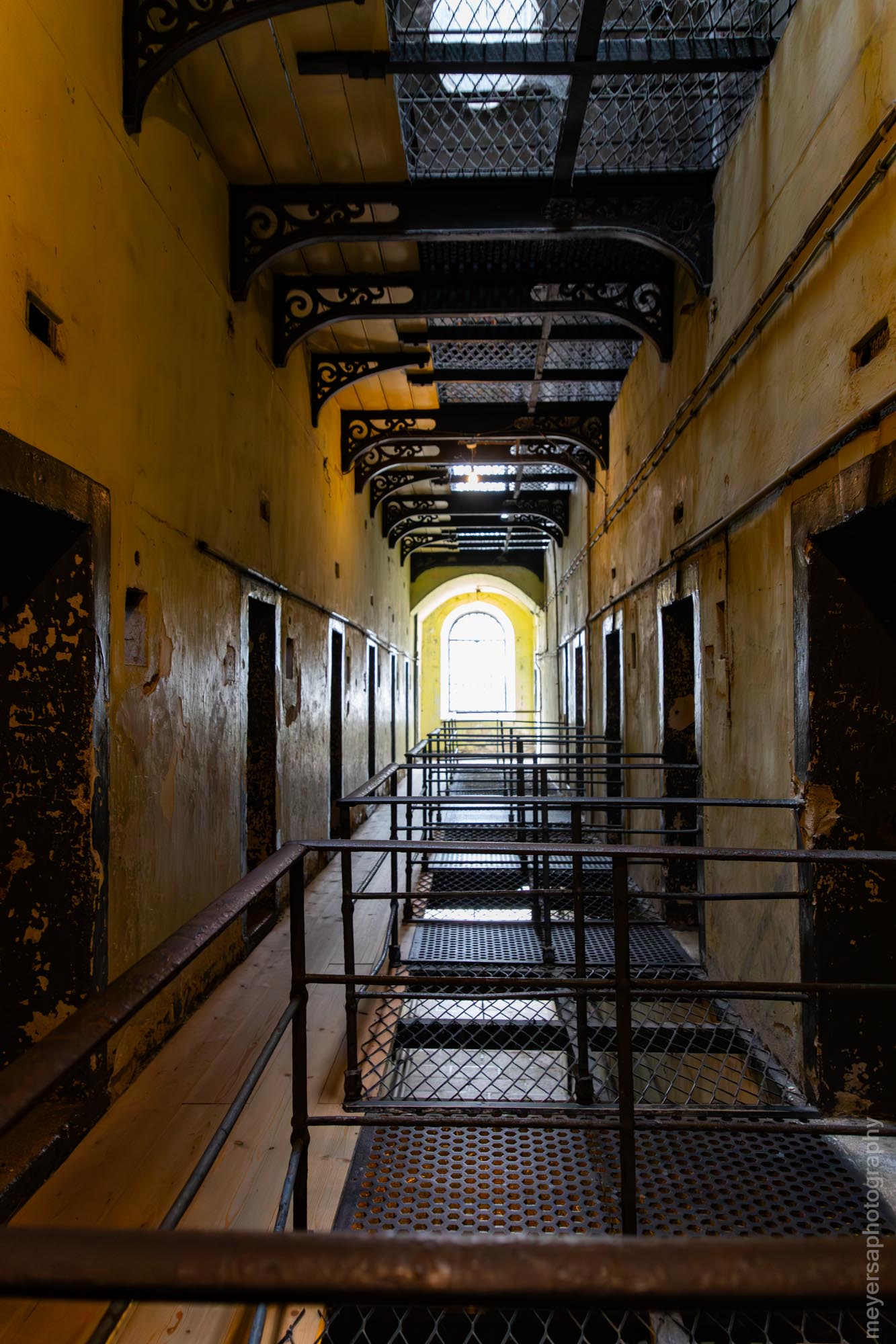 Jail cells inside one of the blocks of Kilmainham Gaol